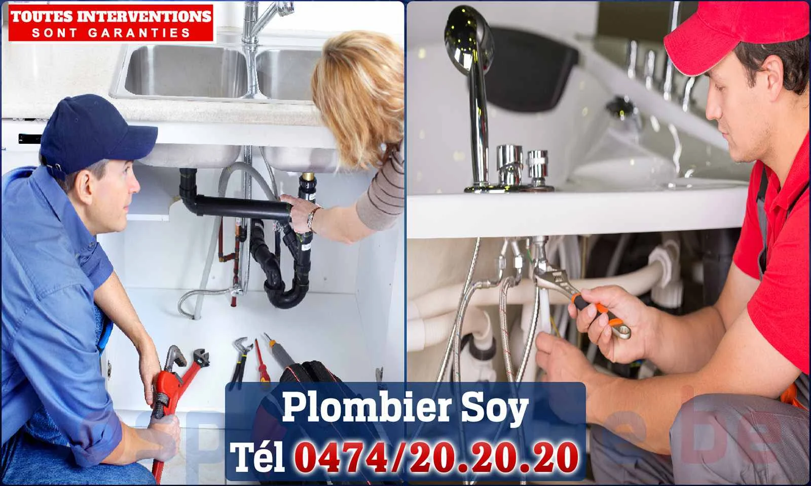 SOS Plomberie - Plombier Soy pour installation et
                    réparation