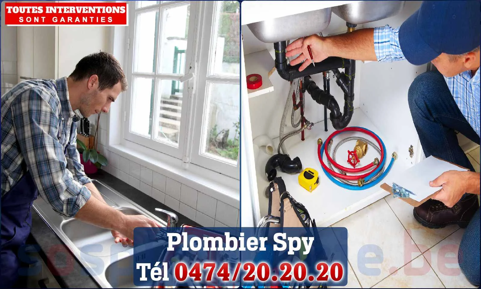SOS Plomberie - Plombier Spy pour installation et
                    réparation