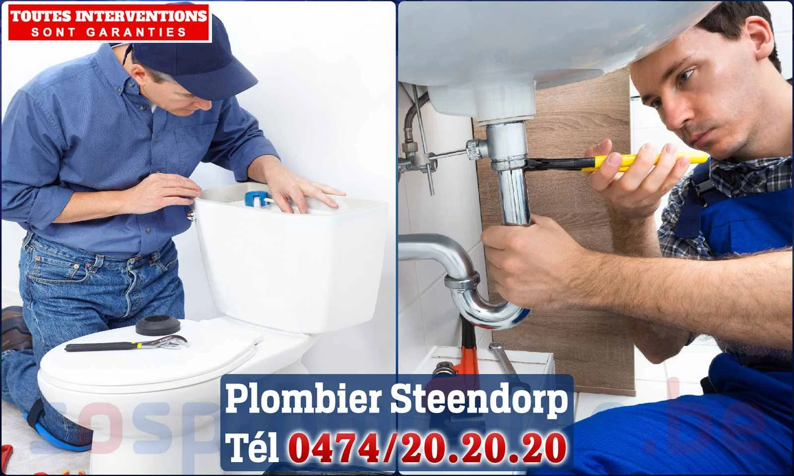 SOS Plomberie - Plombier Steendorp pour installation et
                    réparation