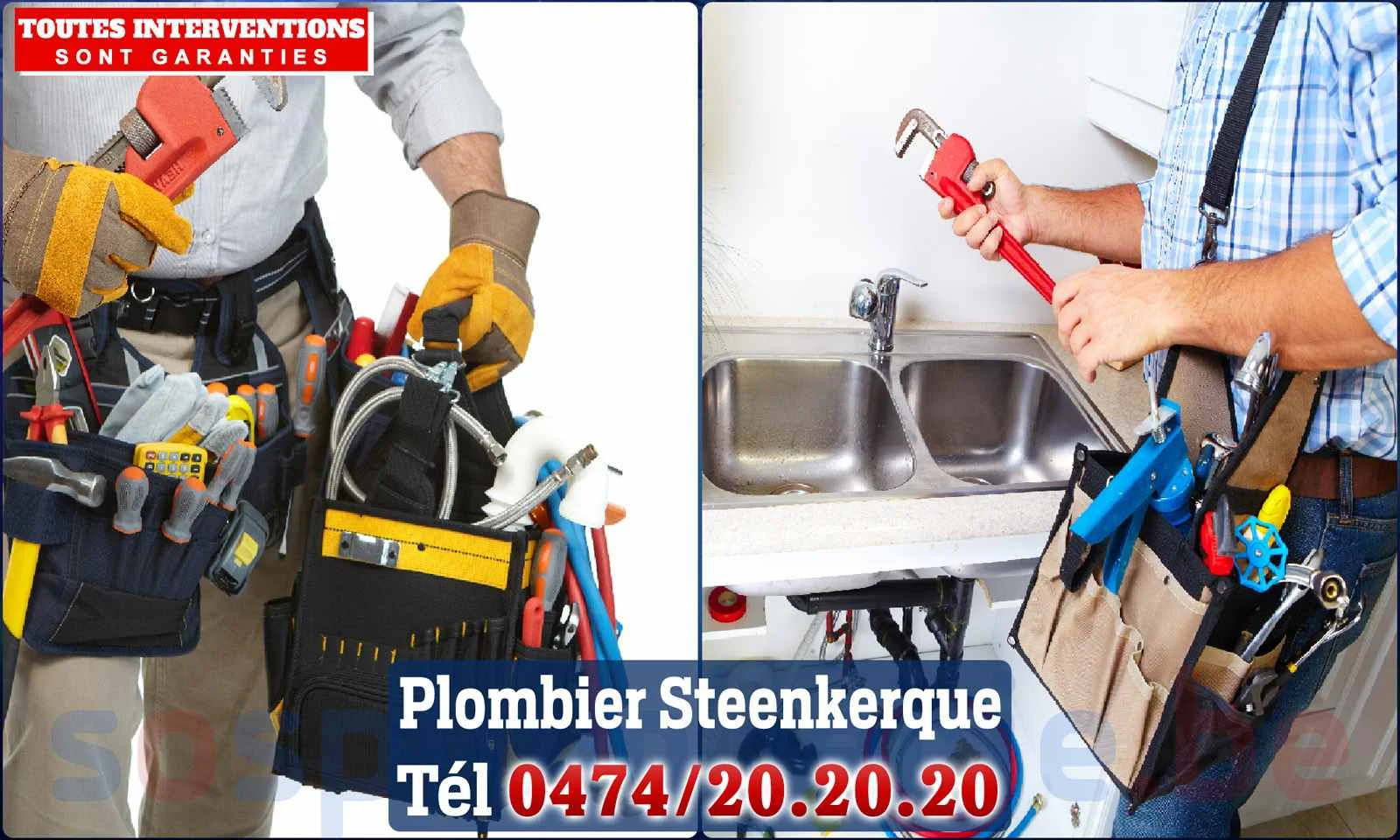 SOS Plomberie - Plombier Steenkerque pour installation et
                    réparation