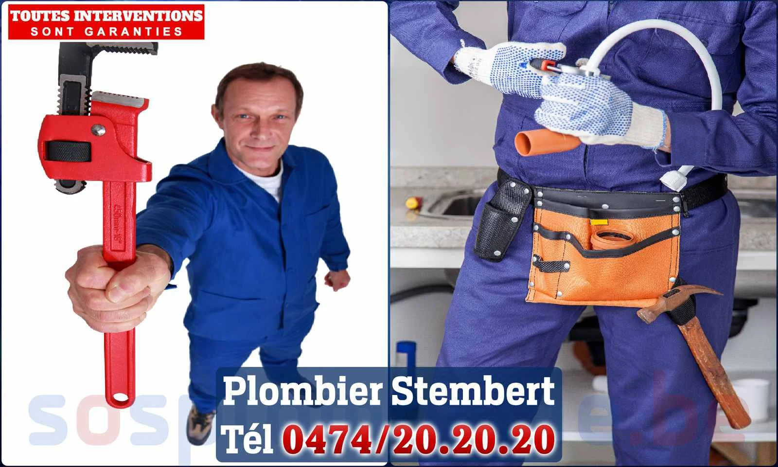 SOS Plomberie - Plombier Stembert pour installation et
                    réparation