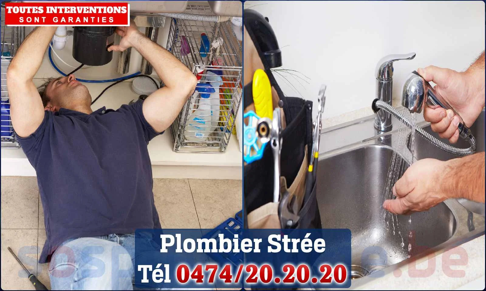 SOS Plomberie - Plombier Strée pour installation et
                    réparation