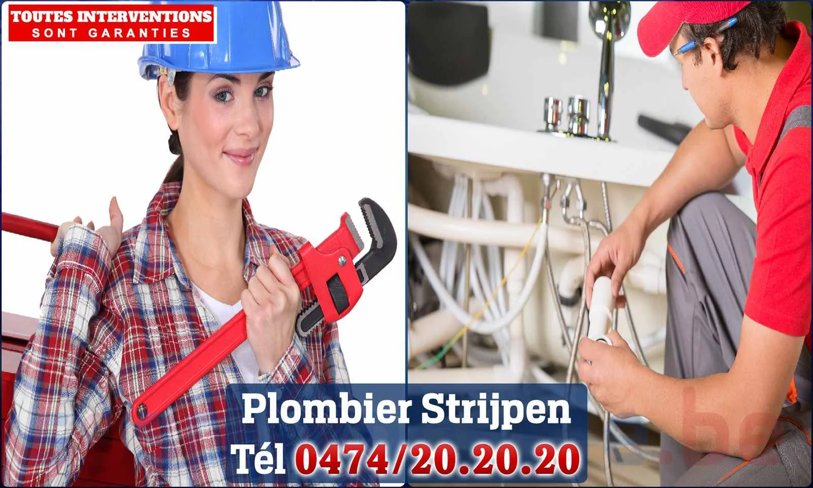 SOS Plomberie - Plombier Strijpen pour installation et
                    réparation