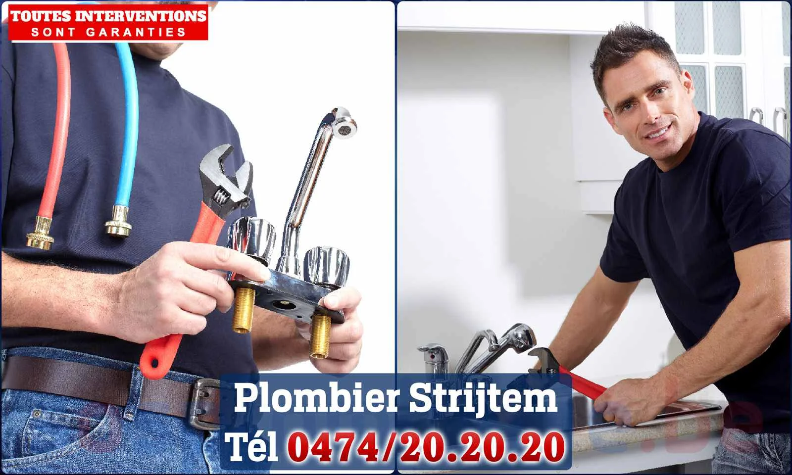 SOS Plomberie - Plombier Strijtem pour installation et
                    réparation