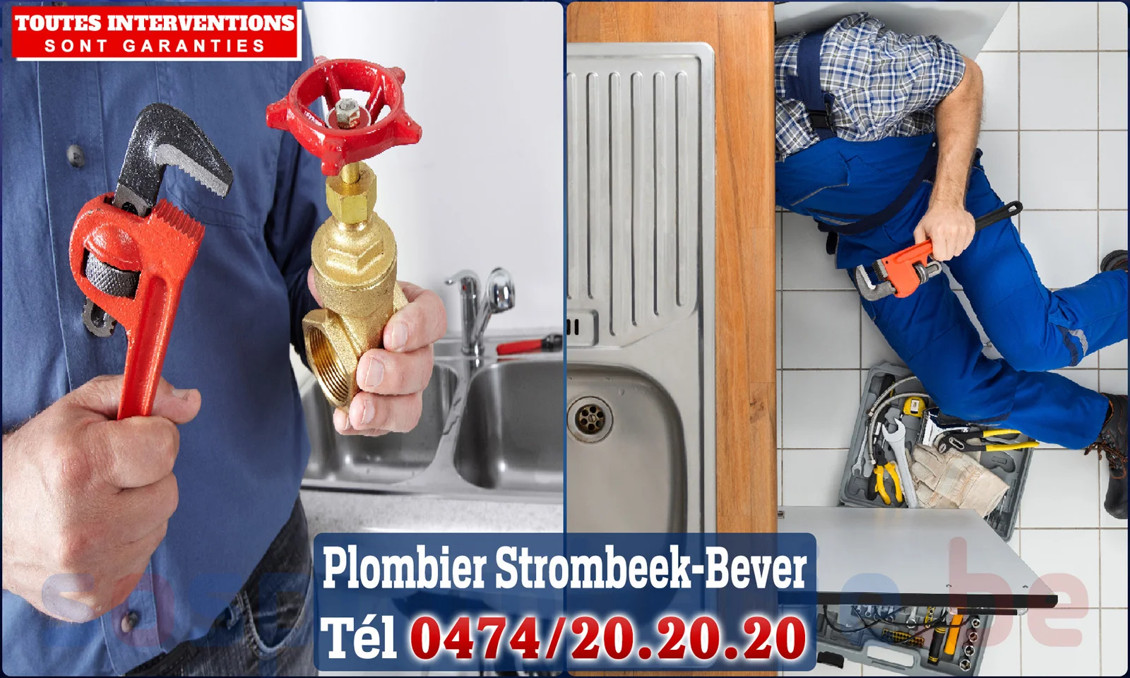 SOS Plomberie - Plombier Strombeek-Bever pour installation et
                    réparation