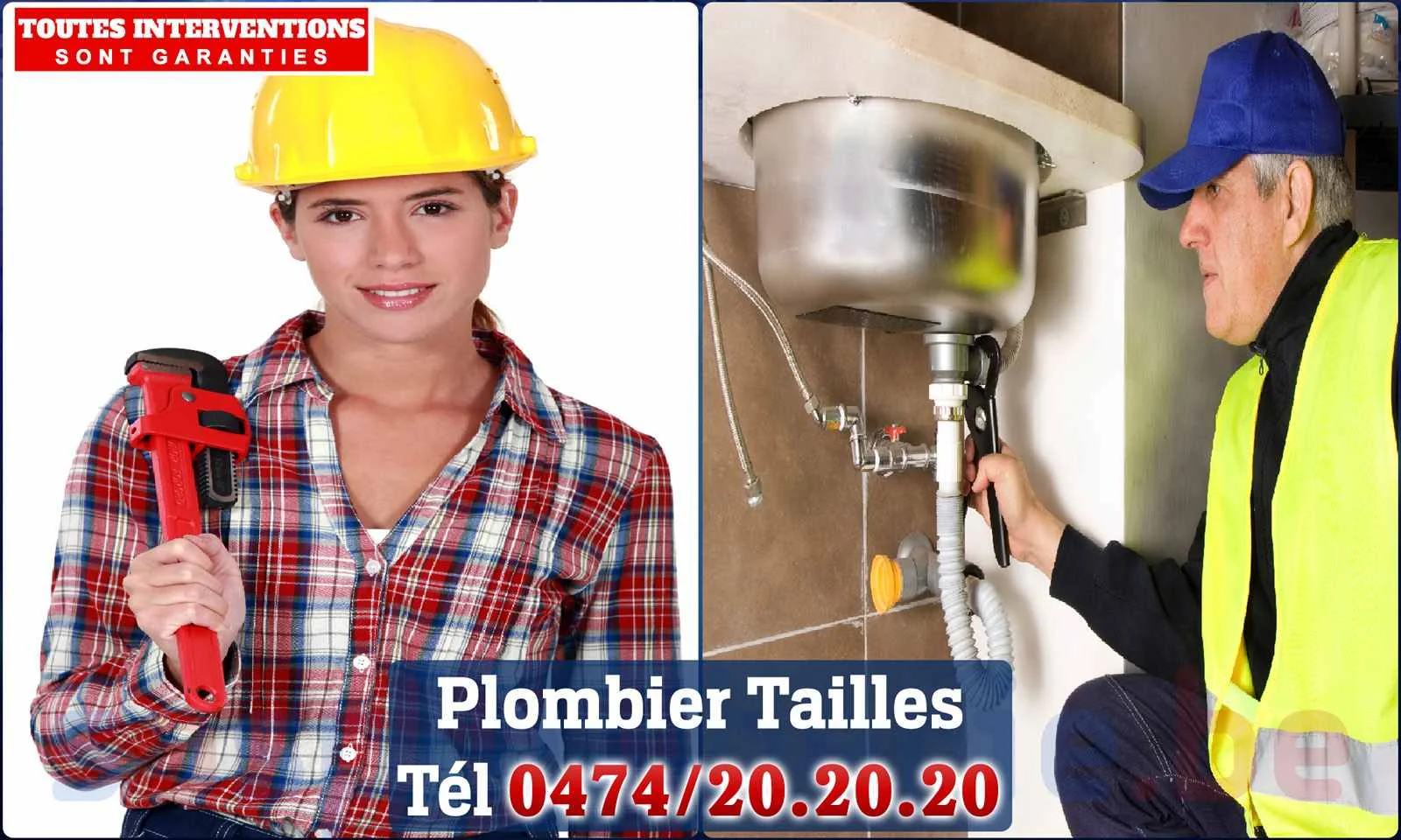SOS Plomberie - Plombier Tailles pour installation et
                    réparation