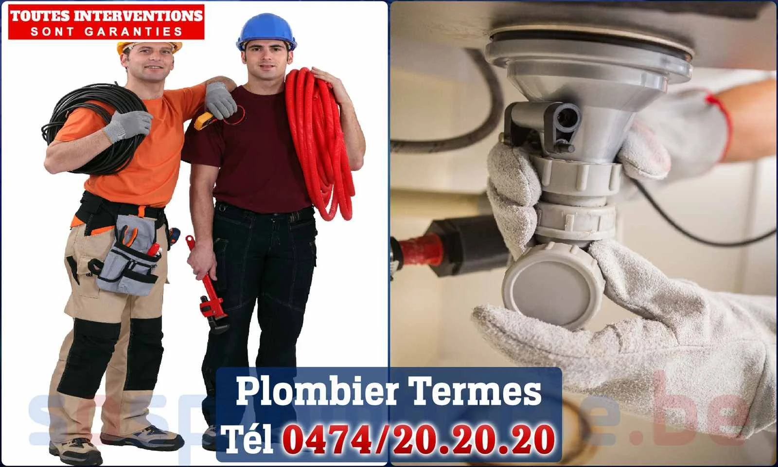 SOS Plomberie - Plombier Termes pour installation et
                    réparation