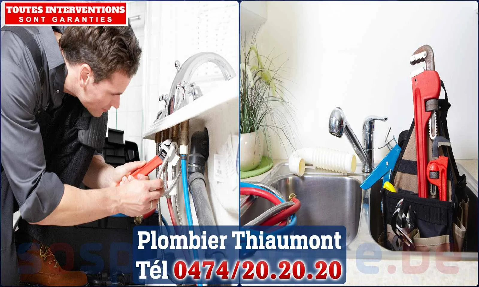 SOS Plomberie - Plombier Thiaumont pour installation et
                    réparation