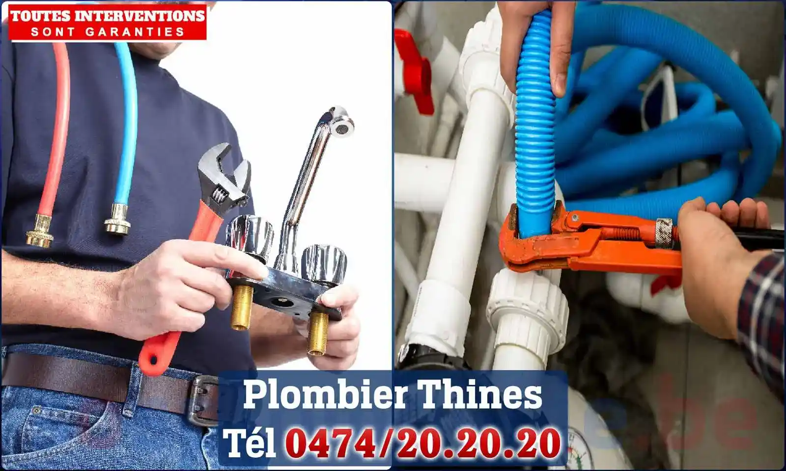 SOS Plomberie - Plombier Thines pour installation et
                    réparation