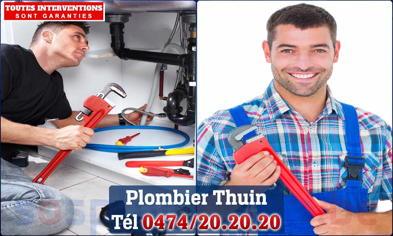 SOS Plomberie - Plombier Thuin pour installation et réparation