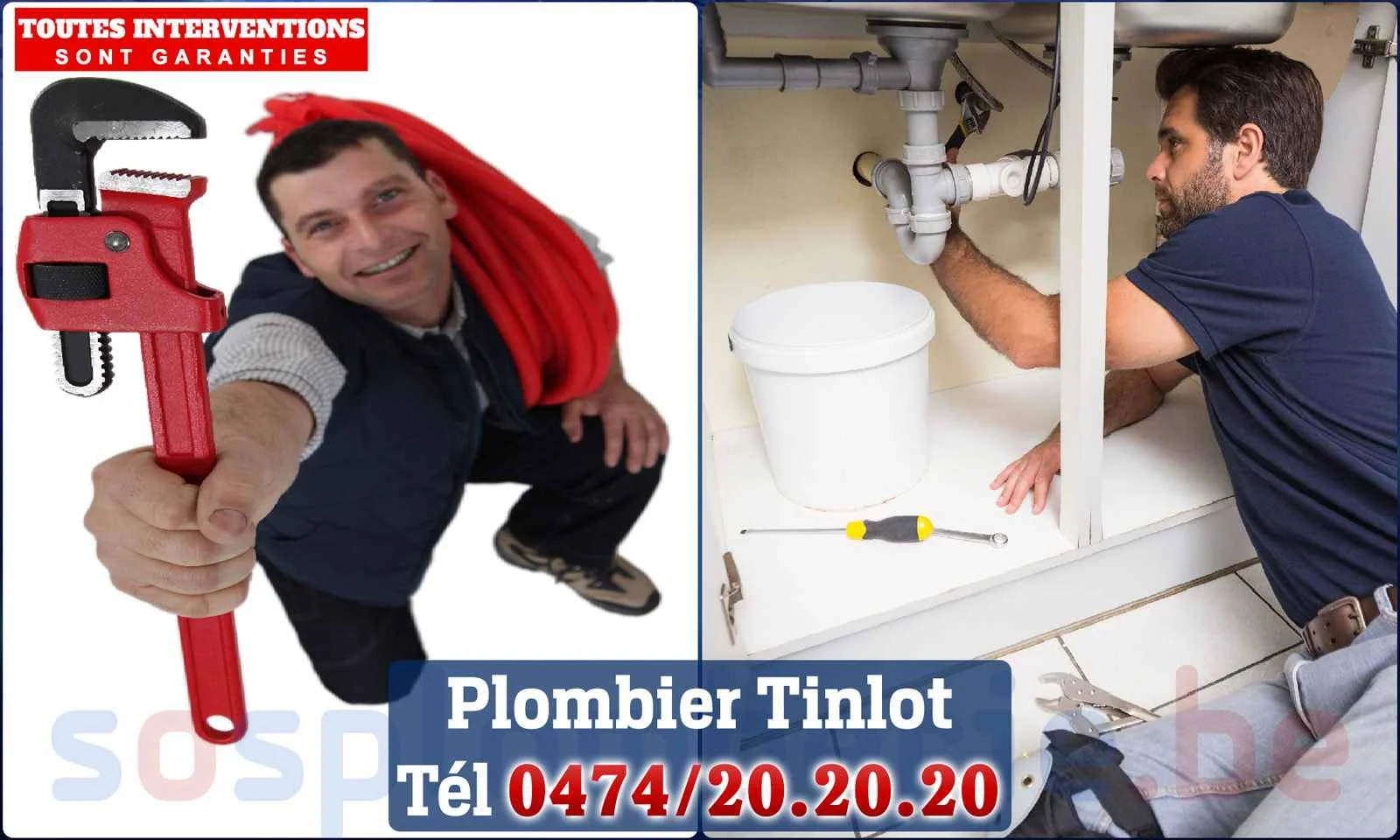 SOS Plomberie - Plombier Tinlot pour installation et réparation