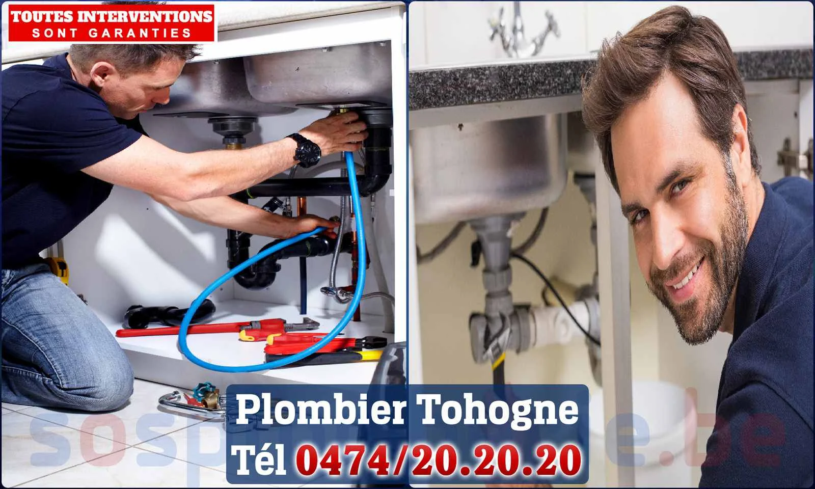 SOS Plomberie - Plombier Tohogne pour installation et
                    réparation