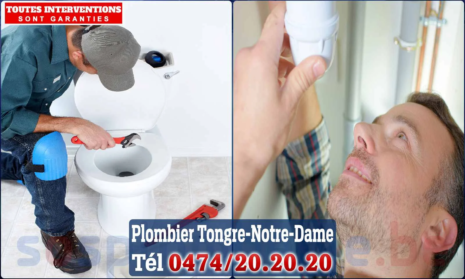 SOS Plomberie - Plombier Tongre-Notre-Dame pour installation et
                    réparation