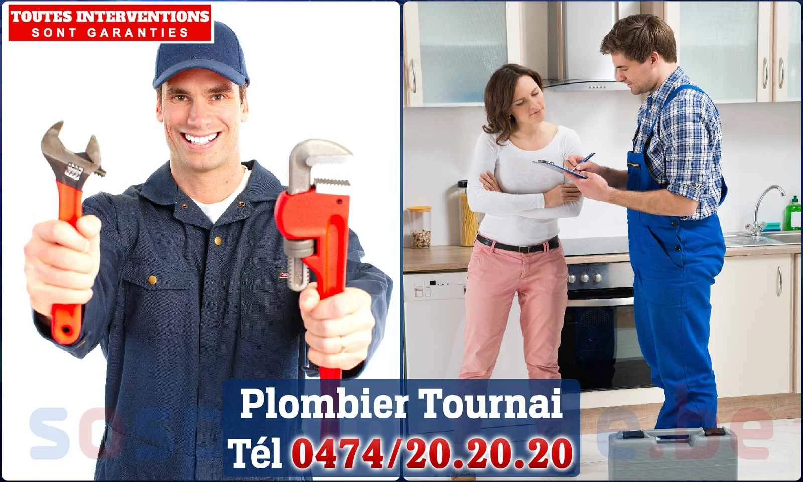 SOS Plomberie - Plombier Tournai pour installation et réparation