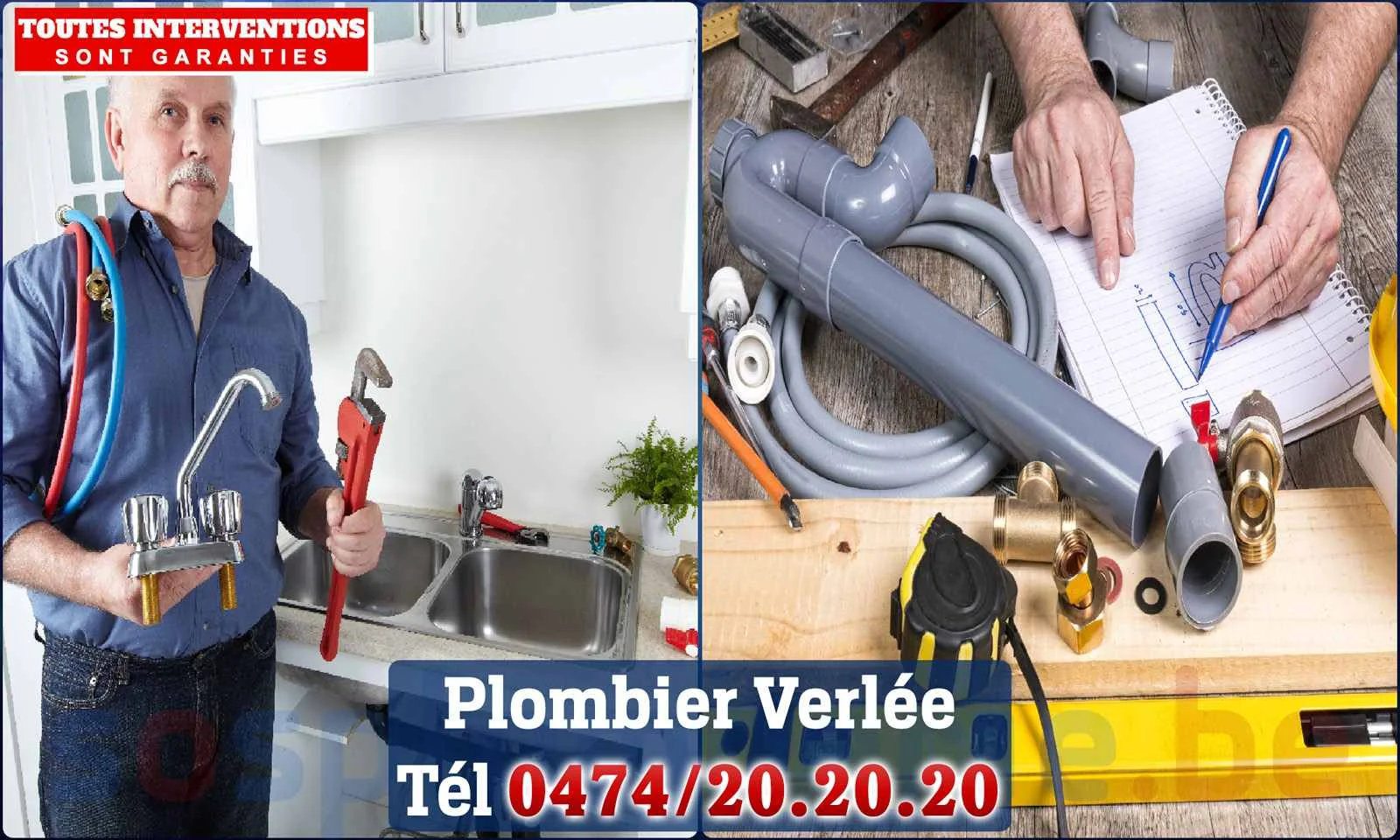 SOS Plomberie - Plombier Verlée pour installation et
                    réparation