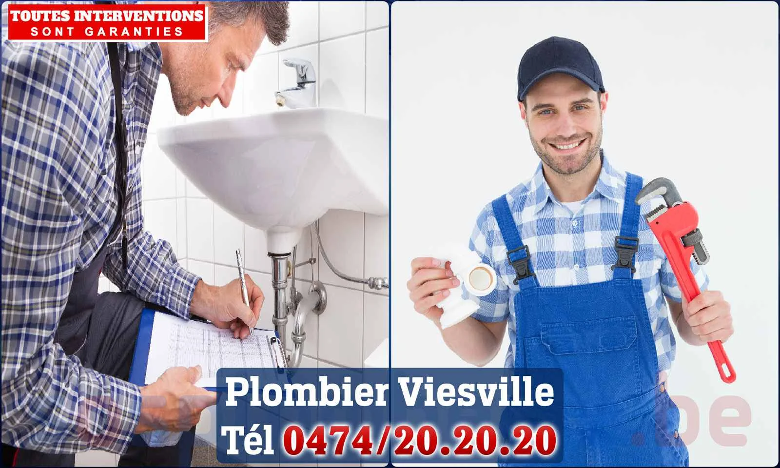 SOS Plomberie - Plombier Viesville pour installation et
                    réparation
