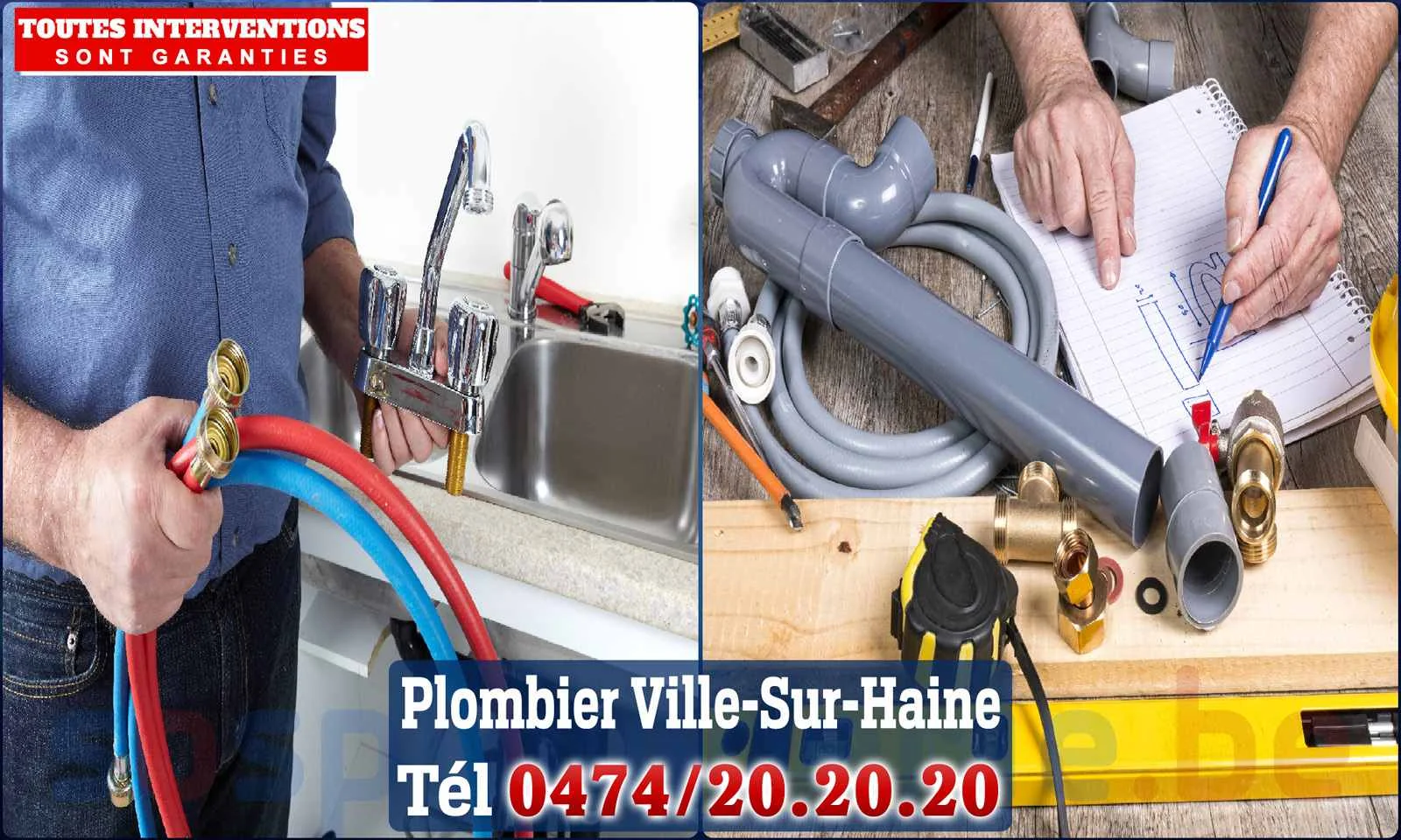 SOS Plomberie - Plombier Ville-sur-Haine pour installation et
                    réparation