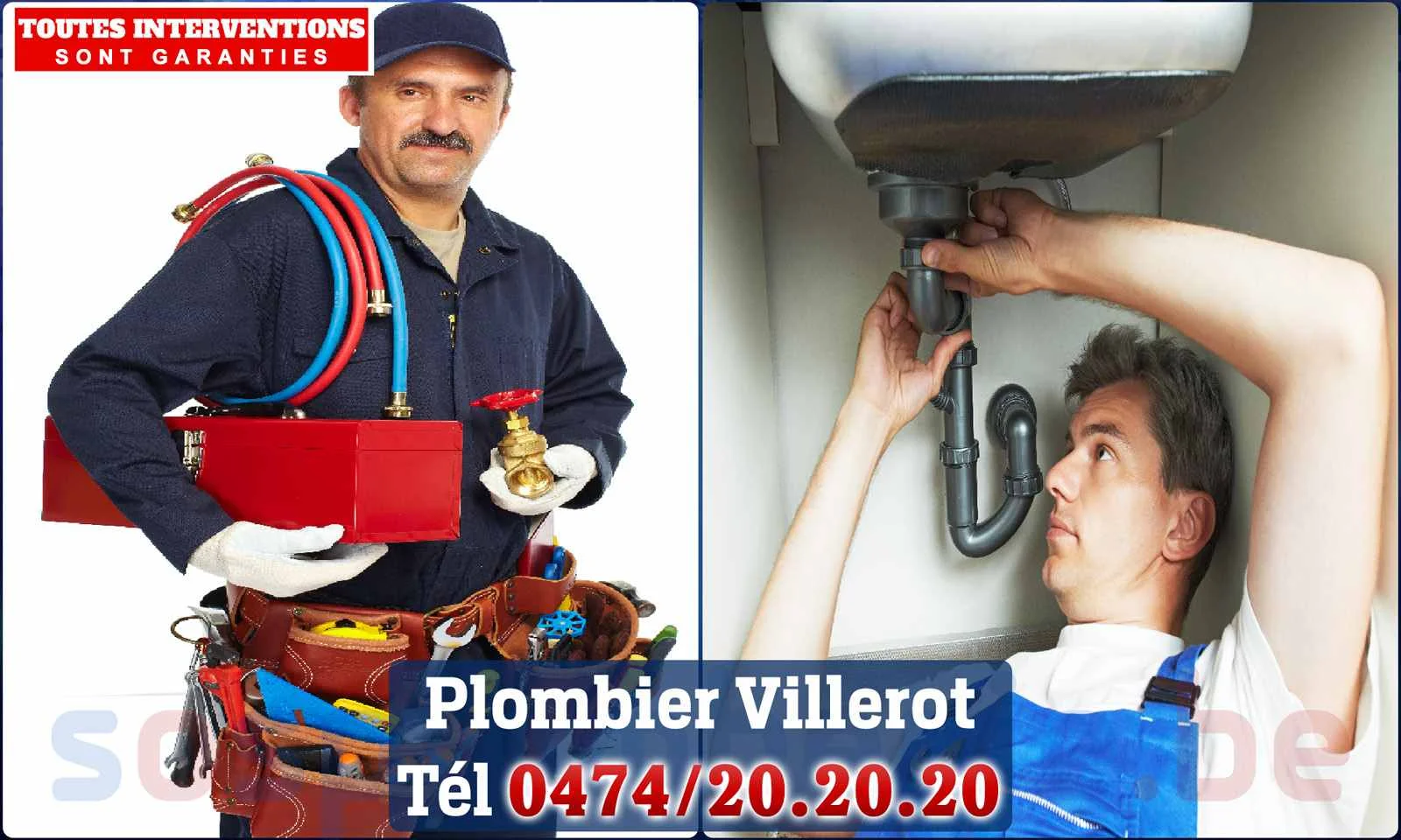 SOS Plomberie - Plombier Villerot pour installation et
                    réparation