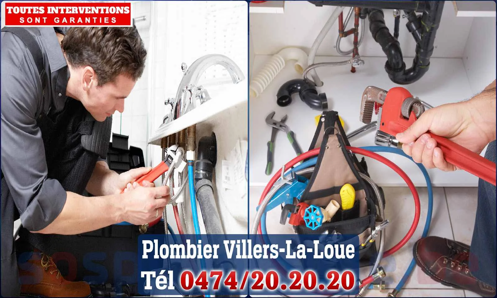 SOS Plomberie - Plombier Villers-la-Loue pour installation et
                    réparation