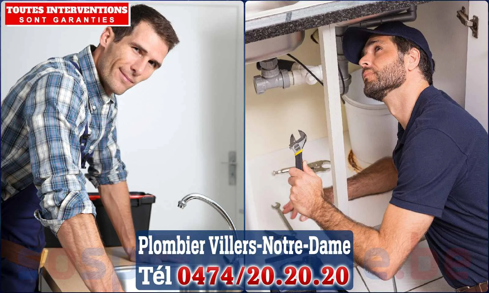 SOS Plomberie - Plombier Villers-Notre-Dame pour installation et
                    réparation