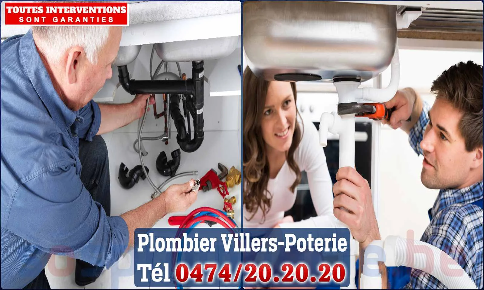 SOS Plomberie - Plombier Villers-Poterie pour installation et
                    réparation