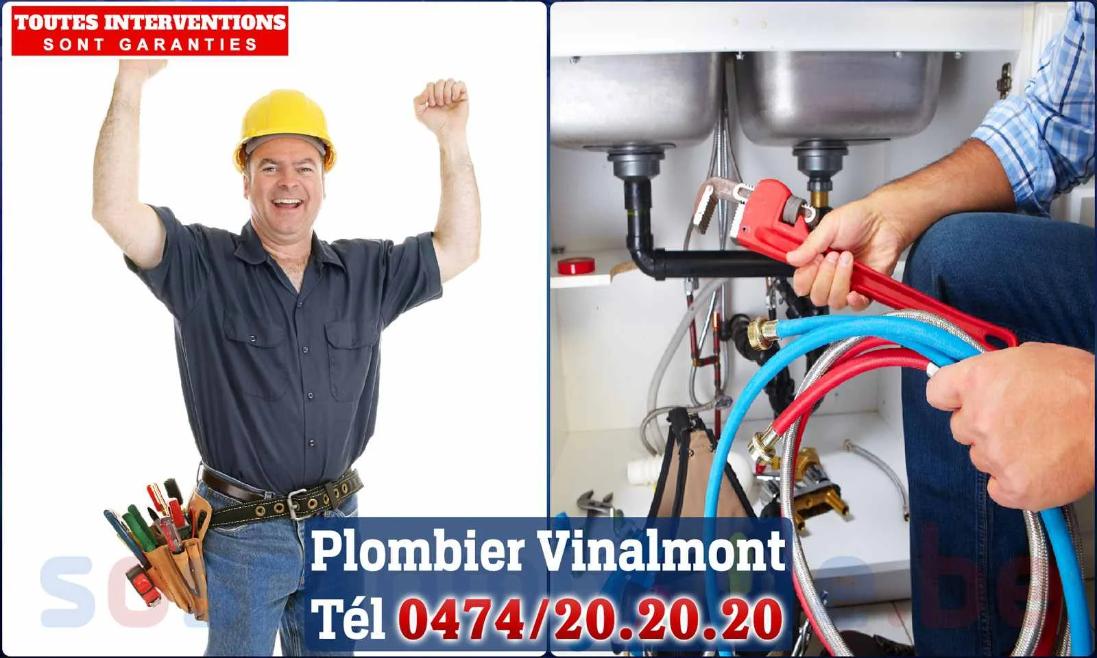 SOS Plomberie - Plombier Vinalmont pour installation et
                    réparation