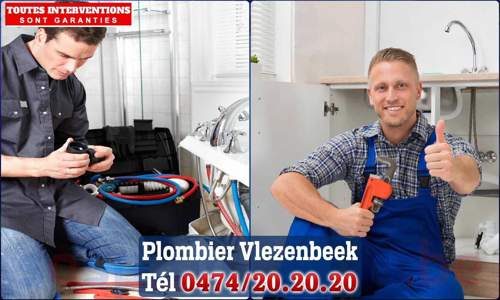 SOS Plomberie - Plombier Vlezenbeek pour installation et
                    réparation