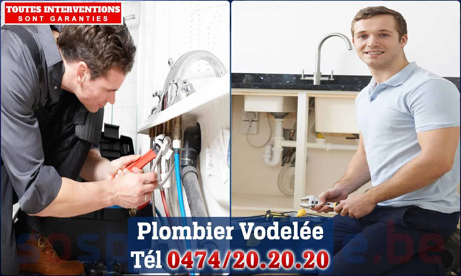 SOS Plomberie - Plombier Vodelée pour installation et
                    réparation