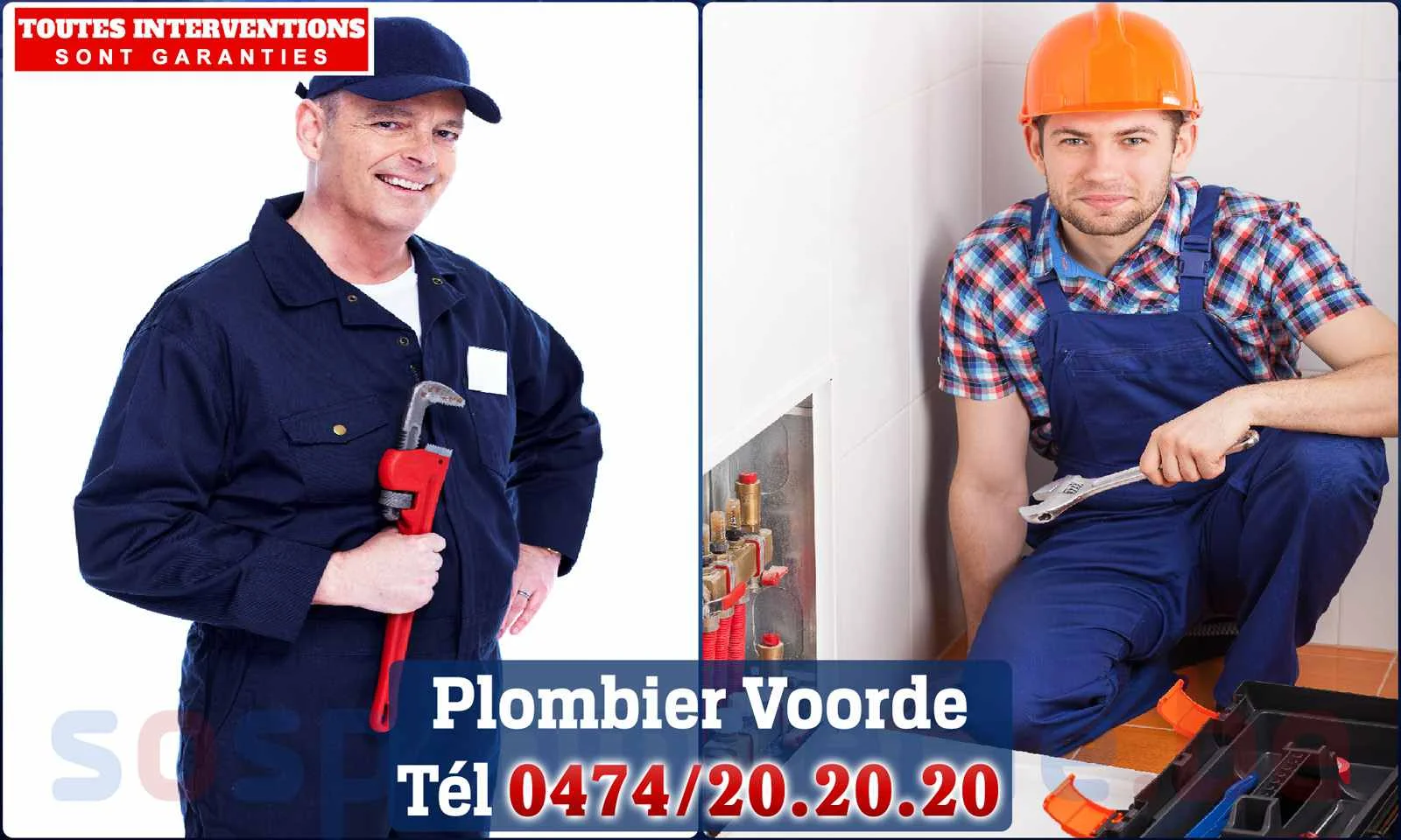 SOS Plomberie - Plombier Voorde pour installation et
                    réparation