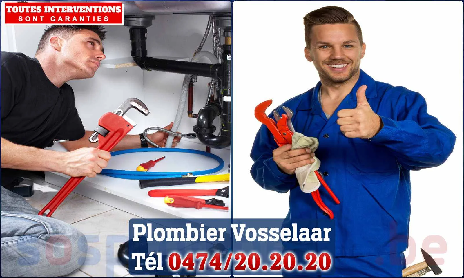 SOS Plomberie - Plombier Vosselaar pour installation et réparation