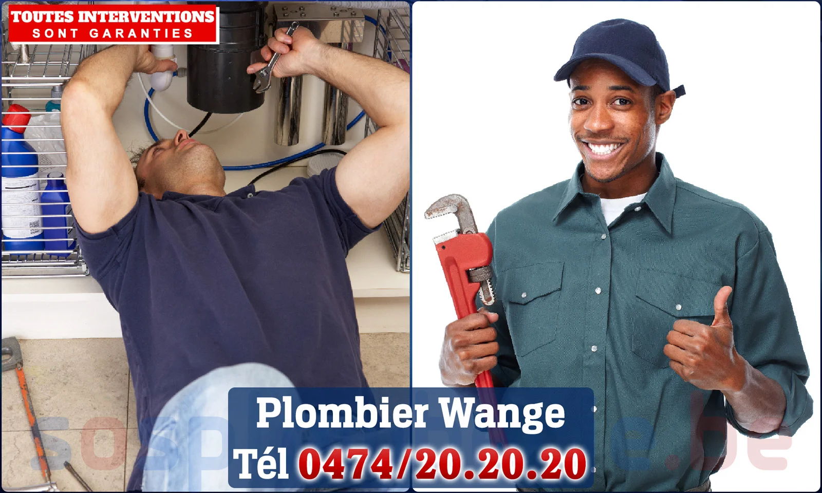 SOS Plomberie - Plombier Wange pour installation et
                    réparation