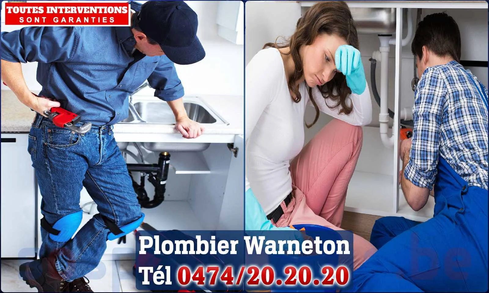 SOS Plomberie - Plombier Warneton pour installation et
                    réparation