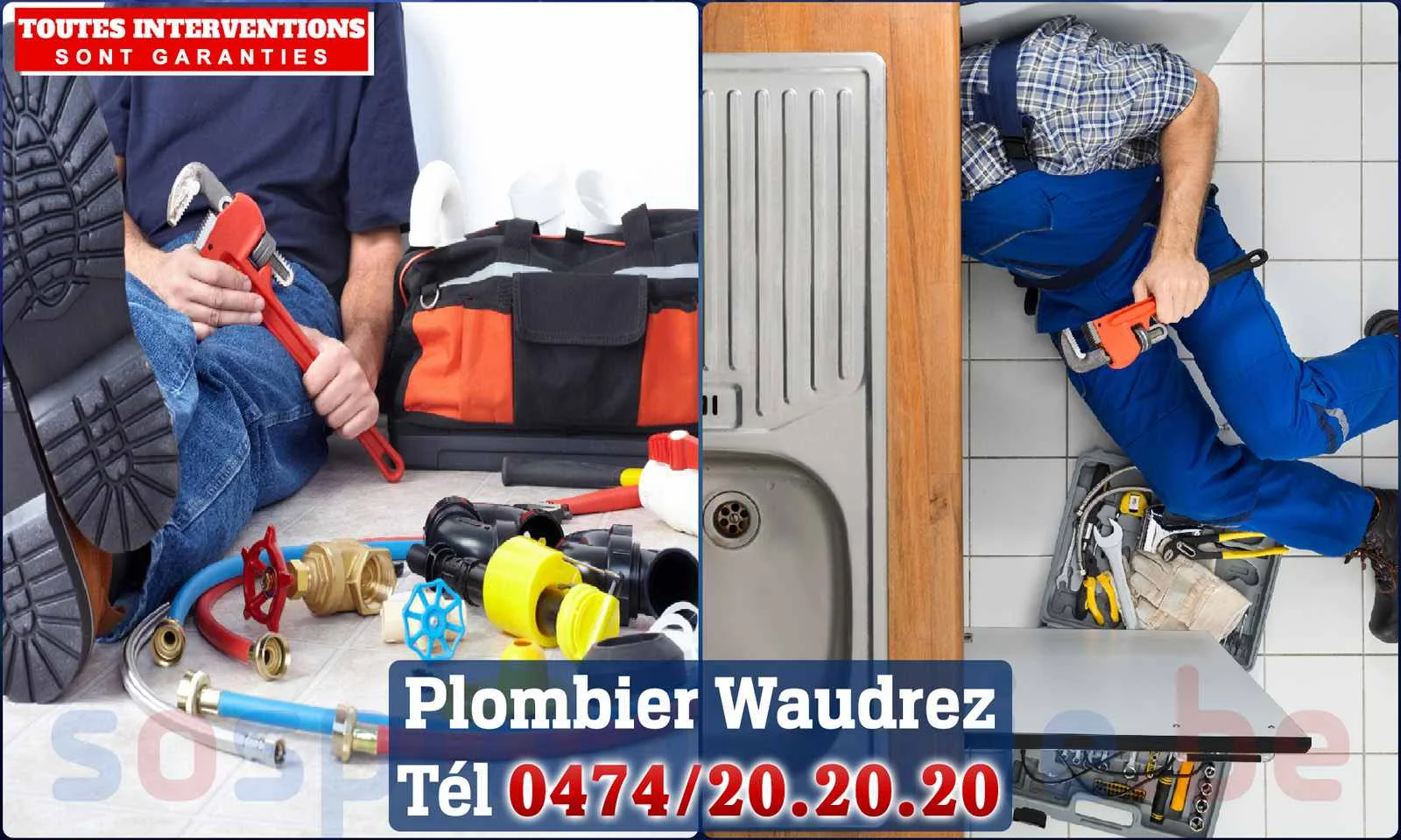 SOS Plomberie - Plombier Waudrez pour installation et
                    réparation