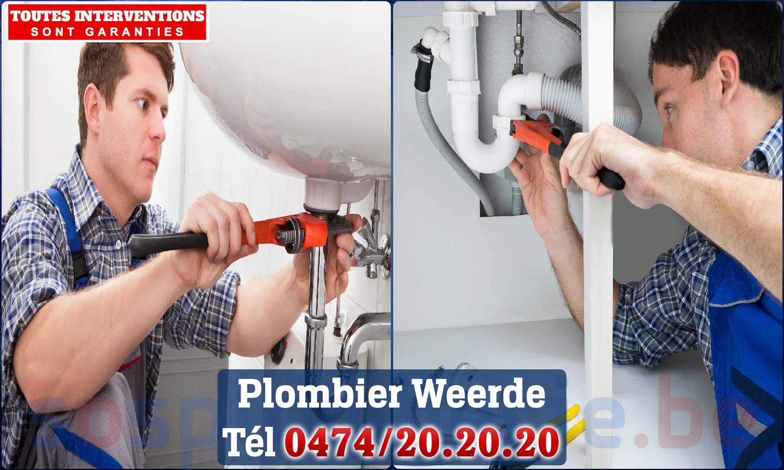 SOS Plomberie - Plombier Weerde pour installation et
                    réparation