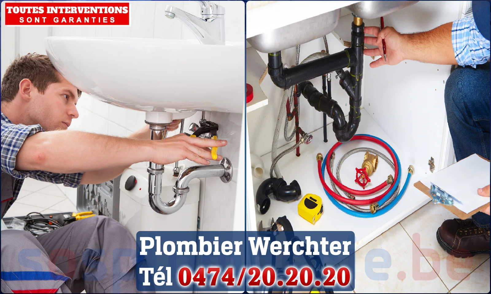 SOS Plomberie - Plombier Werchter pour installation et
                    réparation