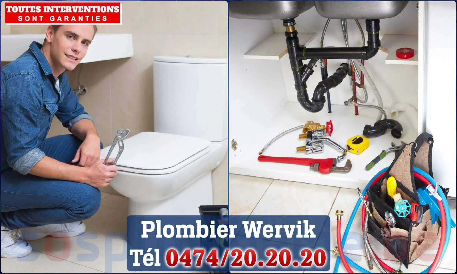 SOS Plomberie - Plombier Wervik pour installation et réparation