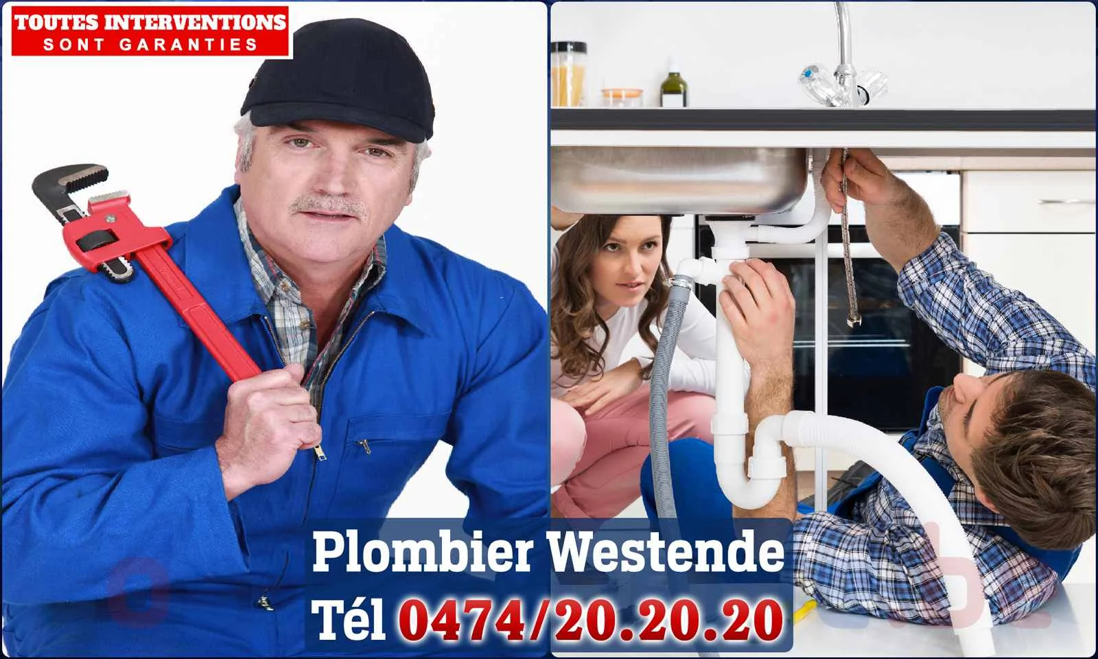 SOS Plomberie - Plombier Westende pour installation et
                    réparation