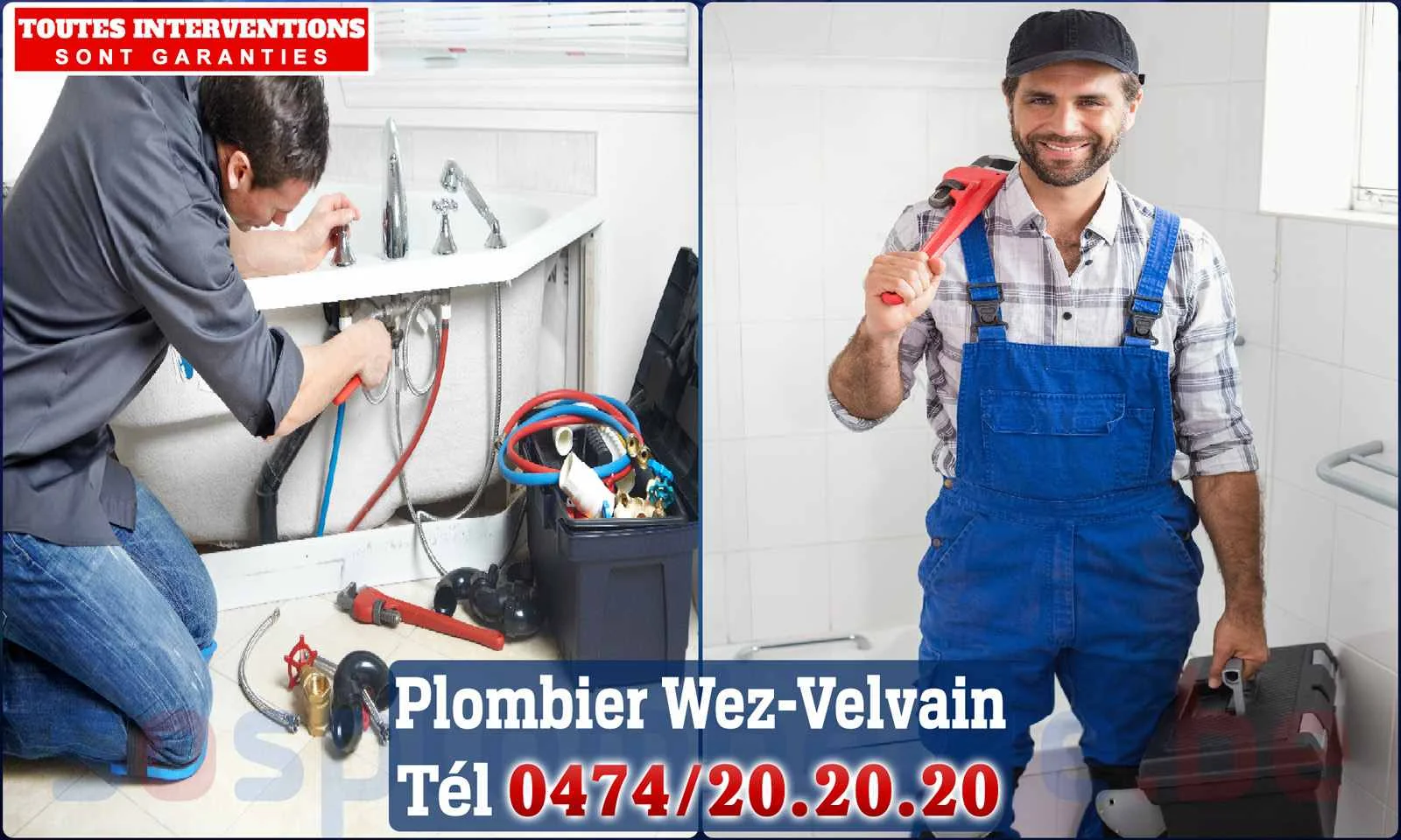 SOS Plomberie - Plombier Wez-Velvain pour installation et
                    réparation