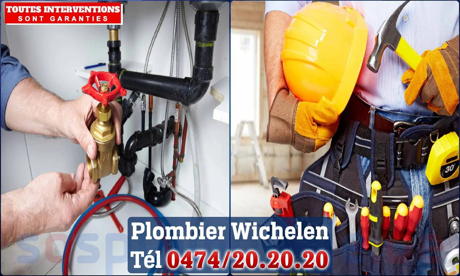 SOS Plomberie - Plombier Wichelen pour installation et réparation