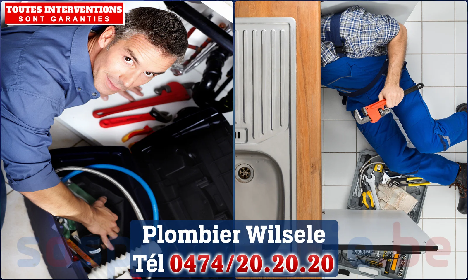 SOS Plomberie - Plombier Wilsele pour installation et
                    réparation