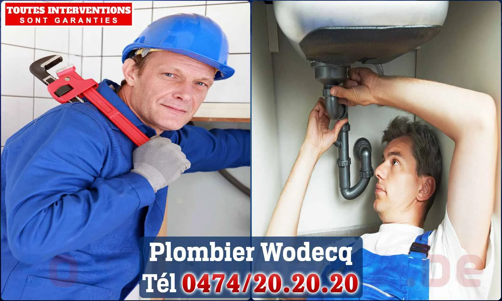 SOS Plomberie - Plombier Wodecq pour installation et
                    réparation