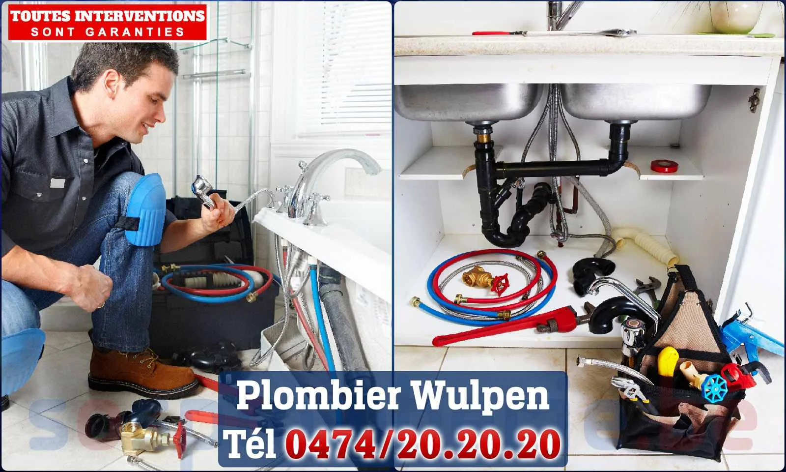 SOS Plomberie - Plombier Wulpen pour installation et
                    réparation