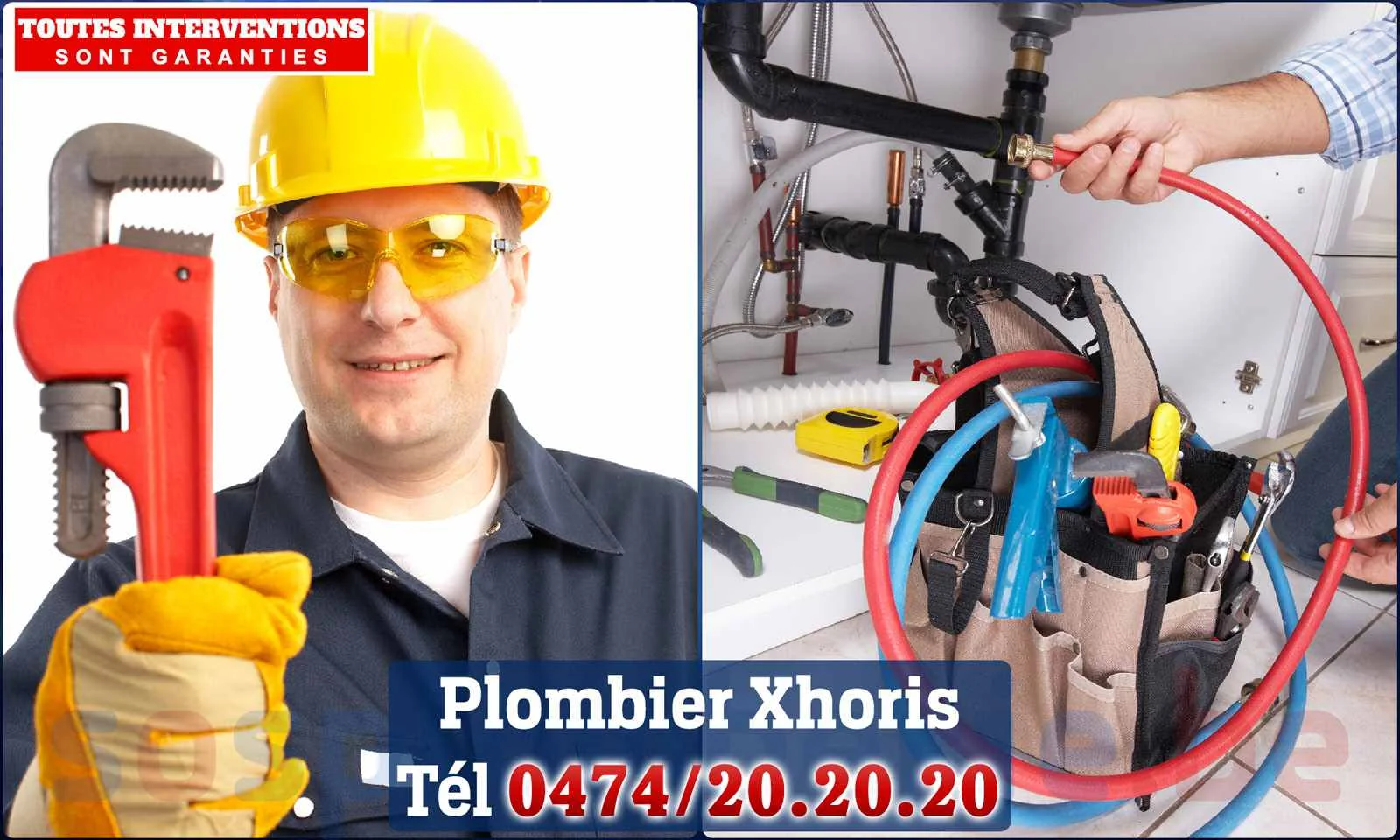 SOS Plomberie - Plombier Xhoris pour installation et
                    réparation