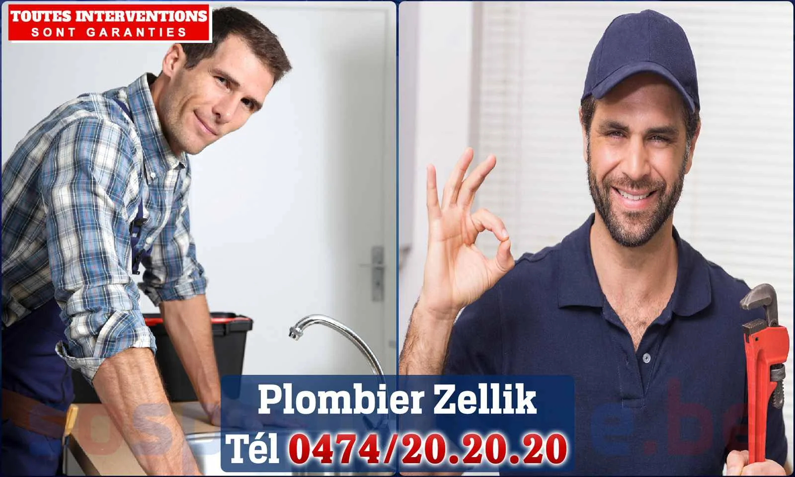 SOS Plomberie - Plombier Zellik pour installation et
                    réparation