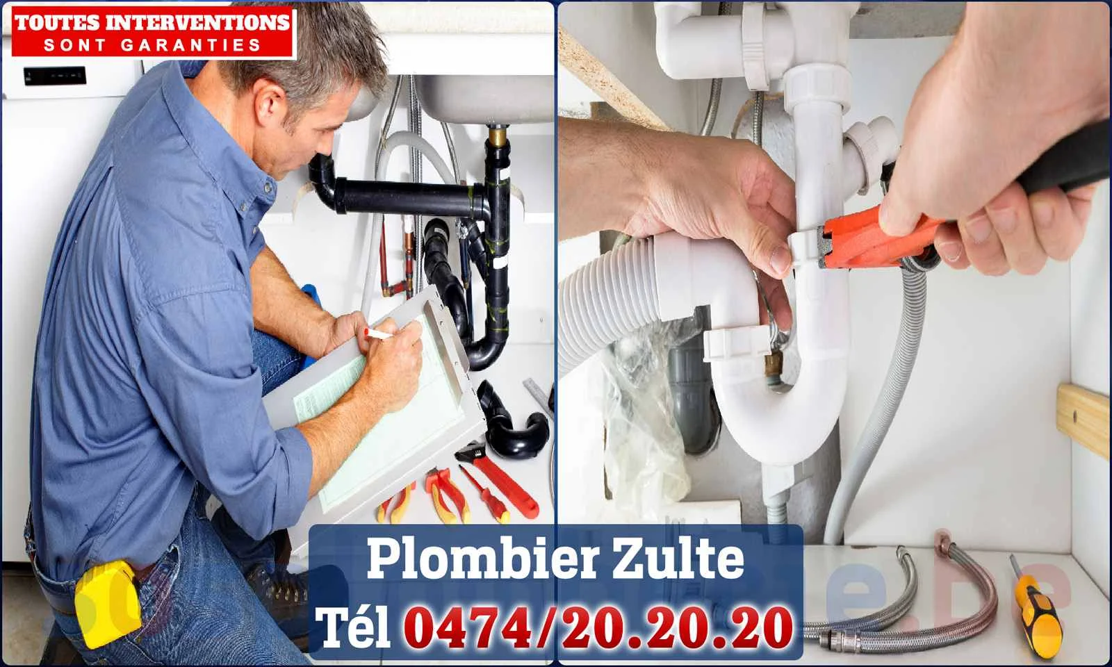 SOS Plomberie - Plombier Zulte pour installation et réparation