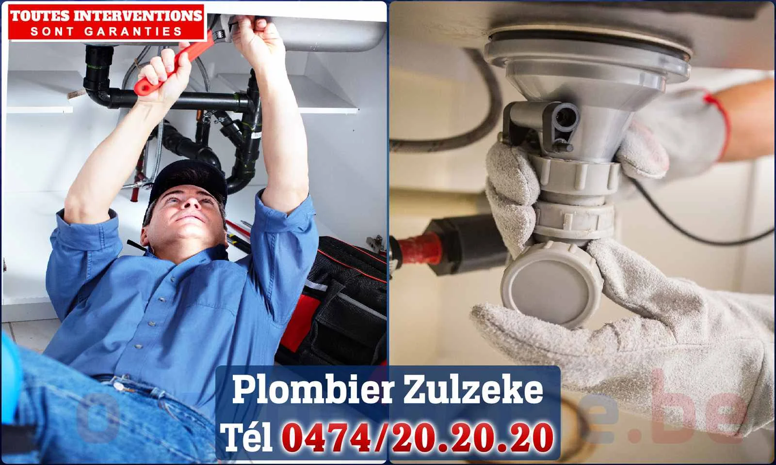 SOS Plomberie - Plombier Zulzeke pour installation et
                    réparation